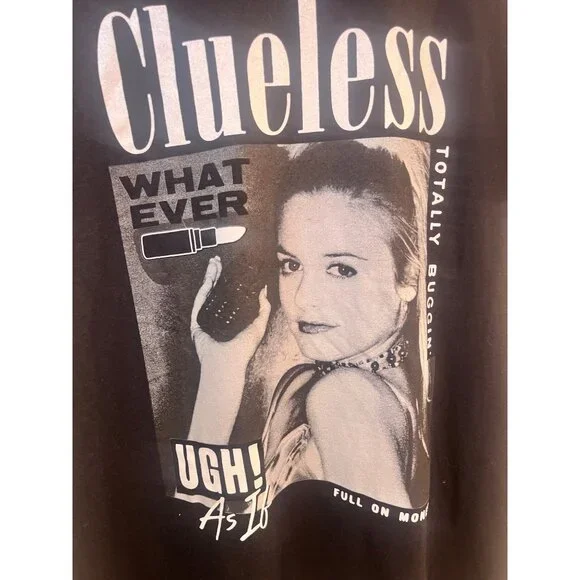 Clueless Movie Graphic Tee — Cher • “Whatever / As If / Totally Buggin” — Black - Picture 4 of 7